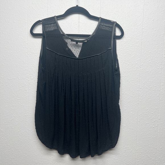 Miss Me Womens Top Large Y2K French Dot Flowy Witchy Goth Rocker Punk Boho Chic - Picture 5 of 10